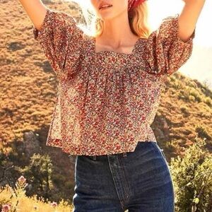 Doen Skyla Top in Betsy Ann Liberty Floral size S